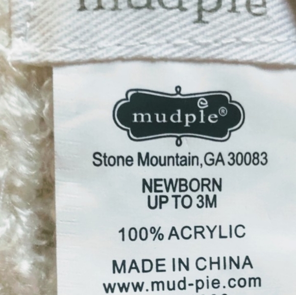 NEW Mud Pie Crocheted Angel Baby Costume - Picture 3 of 7